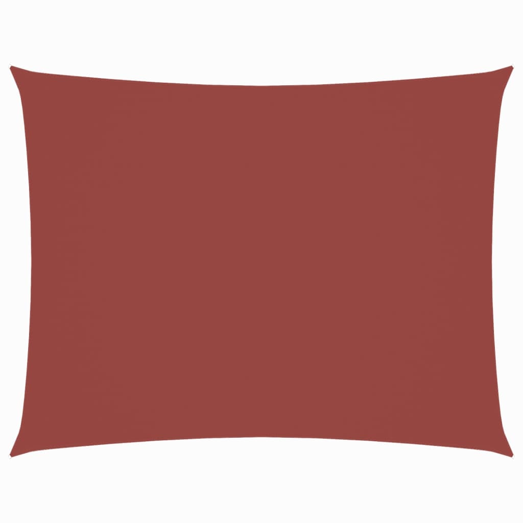 Zonnescherm Rechthoekig Oxford Stof Kleur Terracotta
