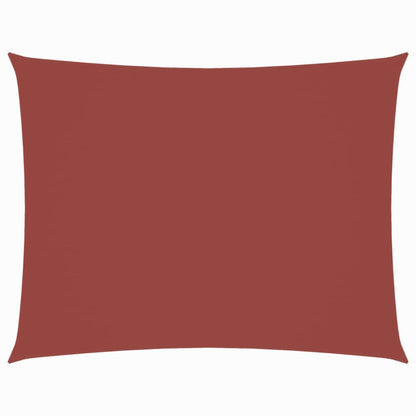 Zonnescherm Rechthoekig Oxford Stof Kleur Terracotta