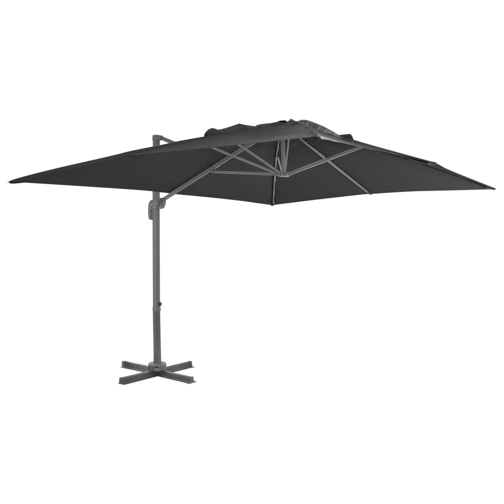Parasol Met Draagbare Voet Kleurig