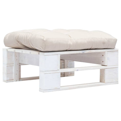 Tuinpoef Met Kussen Pallet Hout