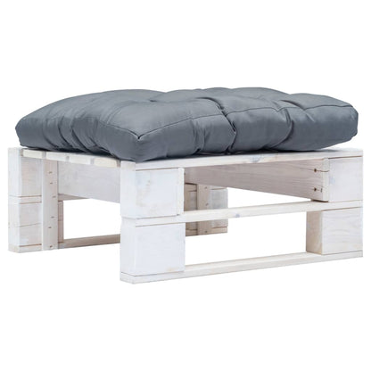 Tuinpoef Met Kussen Pallet Hout