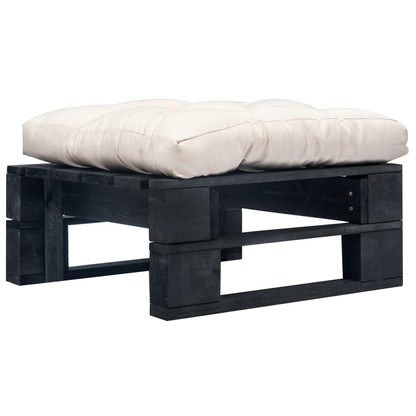 Tuinpoef Met Kussen Pallet Hout