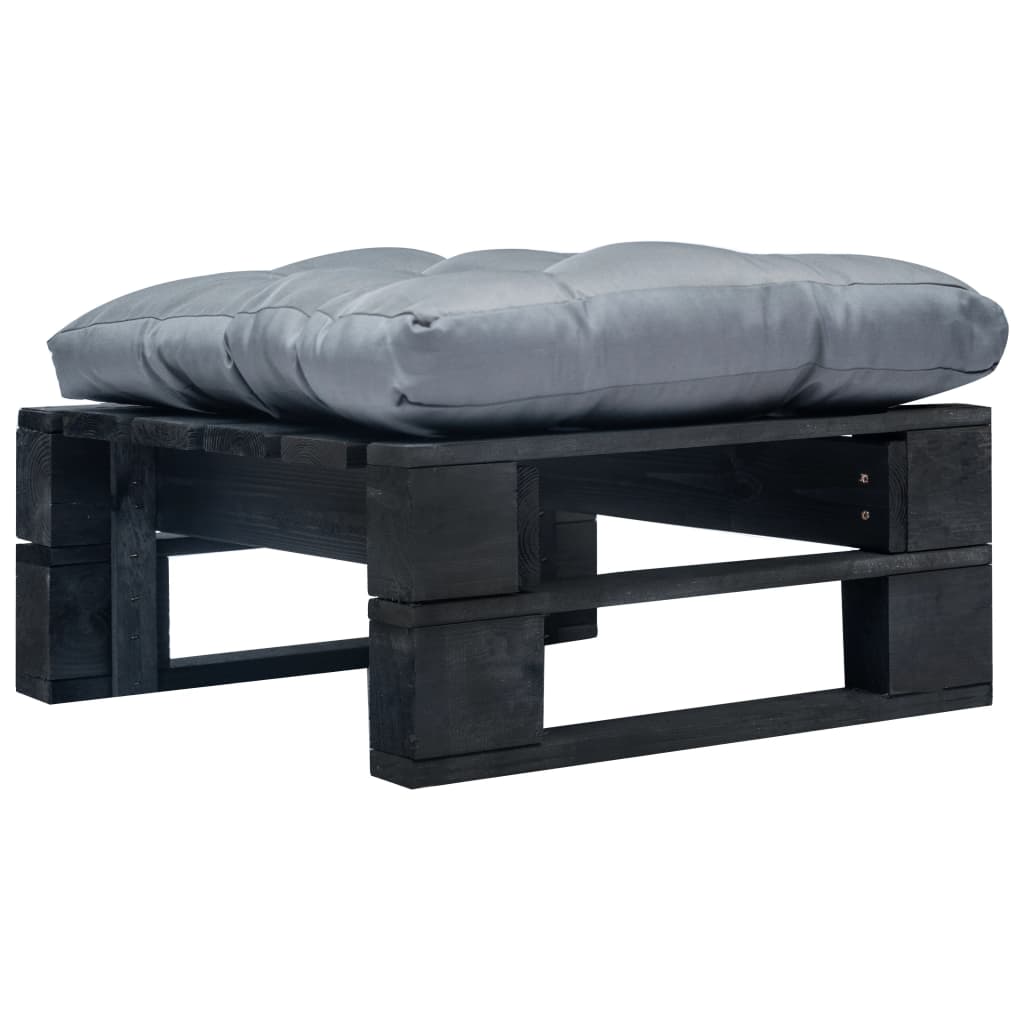Tuinpoef Met Kussen Pallet Hout