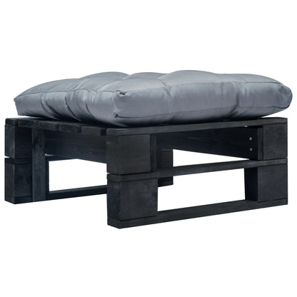 Tuinpoef Met Kussen Pallet Hout