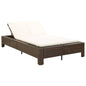 Ligbed Met Kussen 2-Persoons Poly Rattan