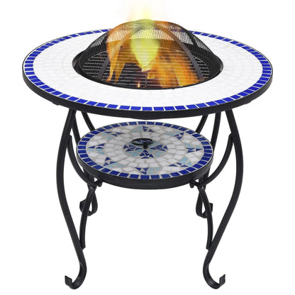 Vuurtafel Mozaïek 68 Cm Keramiek Kleurig En
