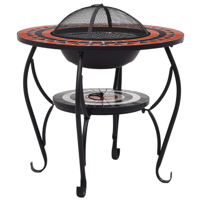 Vuurtafel Mozaïek 68 Cm Keramiek Kleurig En