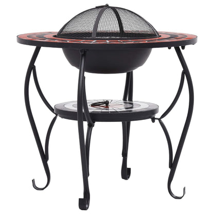 Vuurtafel Mozaïek 68 Cm Keramiek Kleurig En