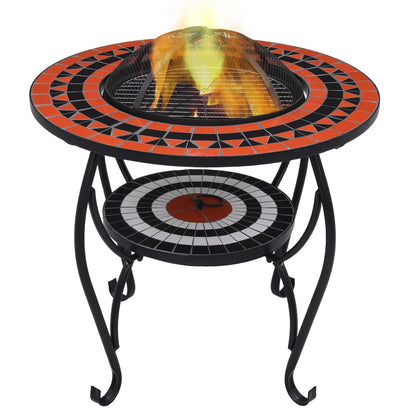 Vuurtafel Mozaïek 68 Cm Keramiek Kleurig En