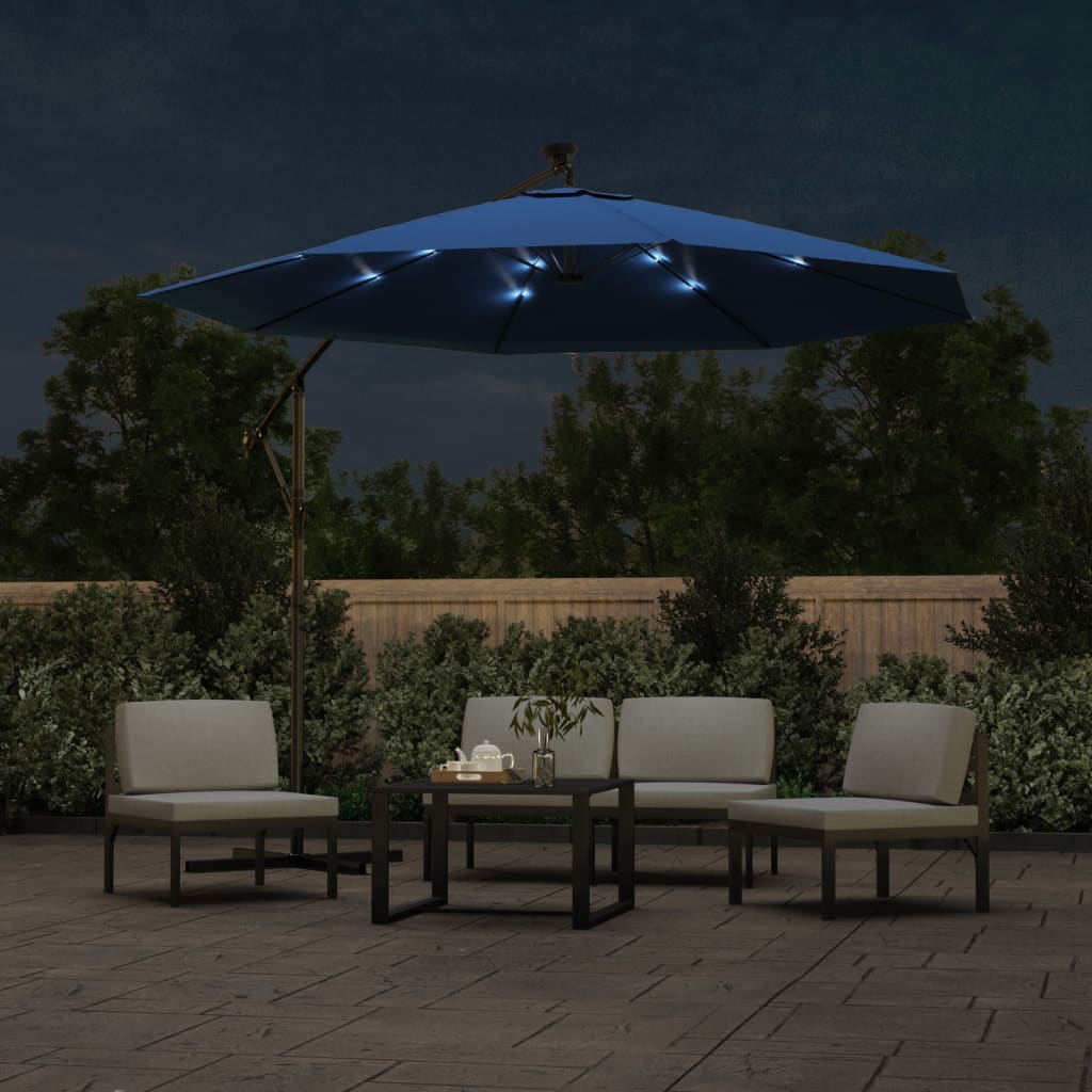 Zweefparasol Met Led En Stalen Paal