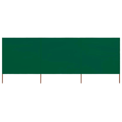 Windscherm 9-Panelen Stof Groen