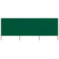 Windscherm 9-Panelen Stof Groen