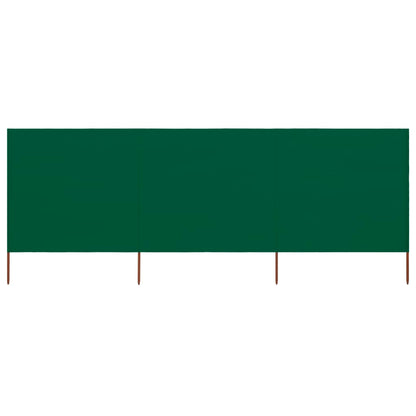 Windscherm 9-Panelen Stof Groen