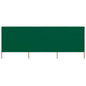 Windscherm 9-Panelen Stof Groen