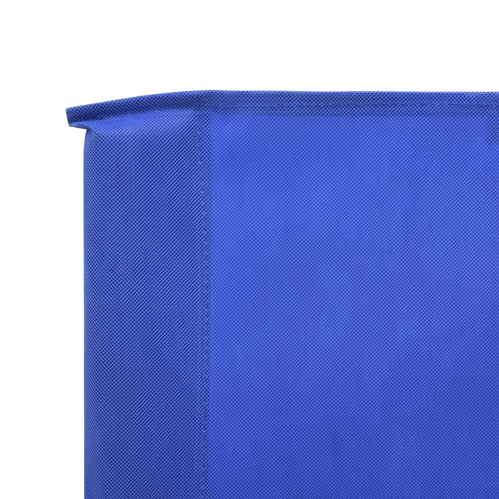 Windscherm 9-Panelen Stof Azuur Blauw