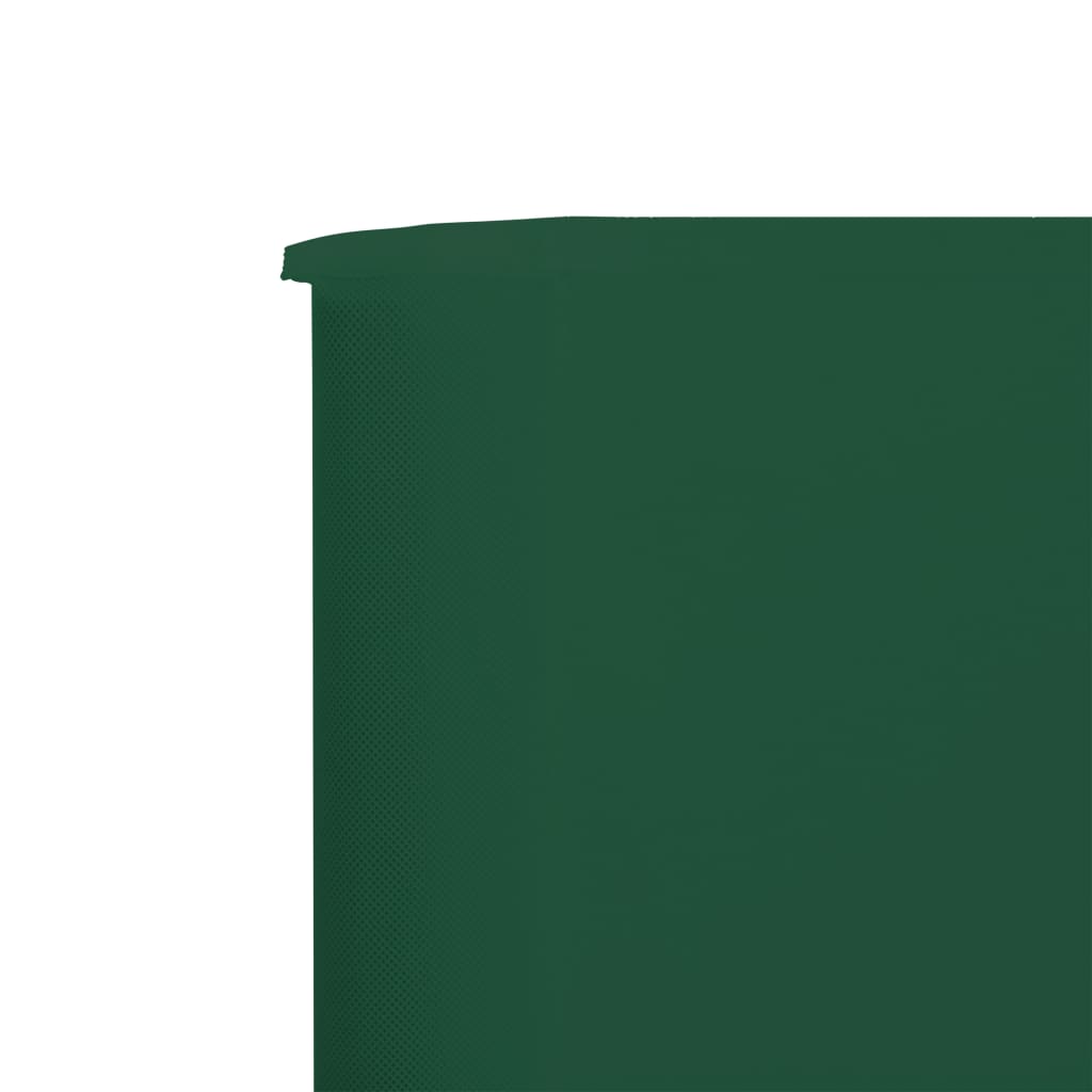 Windscherm 9-Panelen Stof Groen