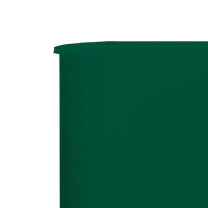 Windscherm 9-Panelen Stof Groen