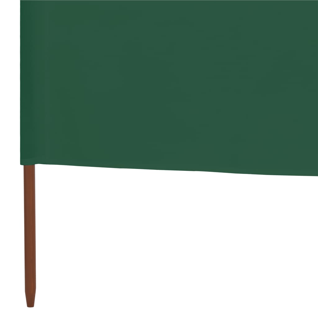 Windscherm 9-Panelen Stof Groen