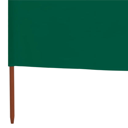 Windscherm 9-Panelen Stof Groen