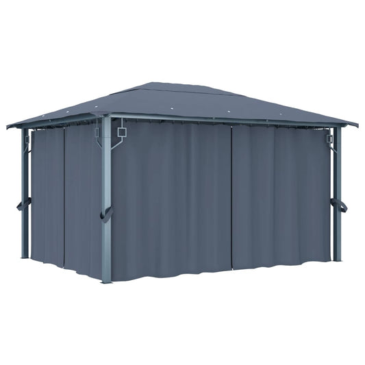 Prieel Met Gordijn Aluminium