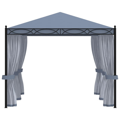 Prieel Met Horren 3X4 M Staal Antraciet