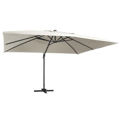 Zweefparasol Met Led En Aluminium Paal 400X300 Cm
