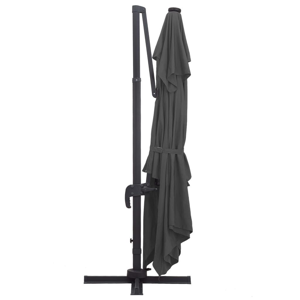 Zweefparasol Met Led En Aluminium Paal 400X300 Cm