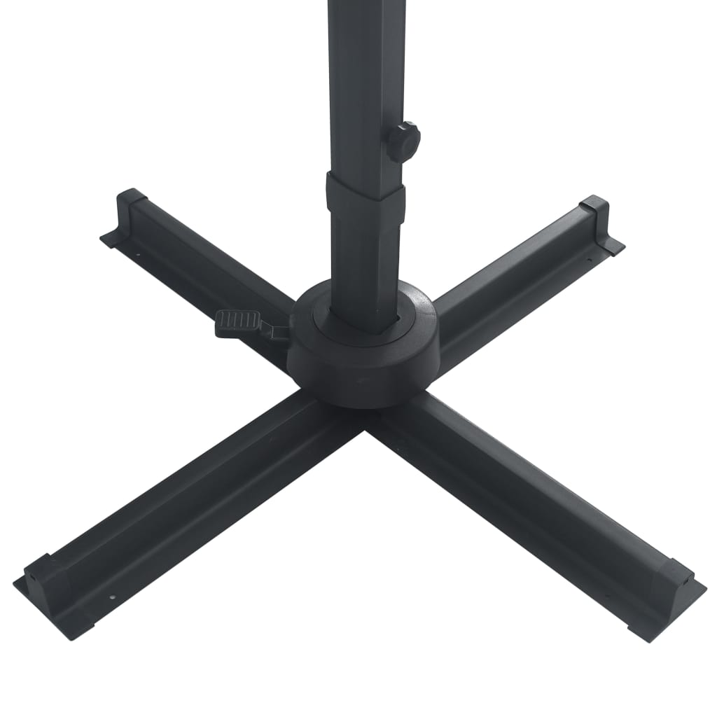 Zweefparasol Met Led En Aluminium Paal 400X300 Cm