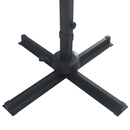 Zweefparasol Met Led En Aluminium Paal 400X300 Cm