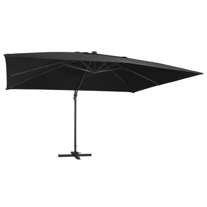 Zweefparasol Met Led En Aluminium Paal 400X300 Cm