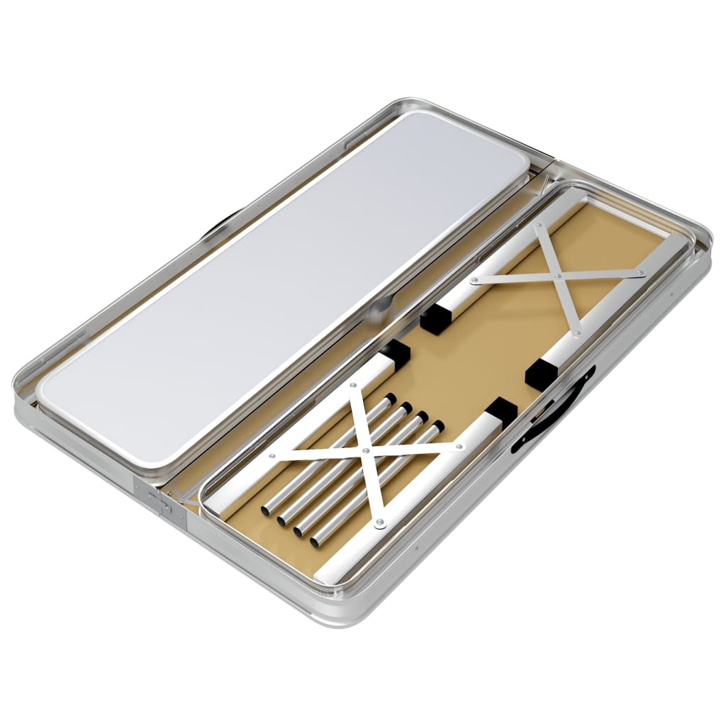 Campingtafel Inklapbaar Met 2 Banken Aluminium