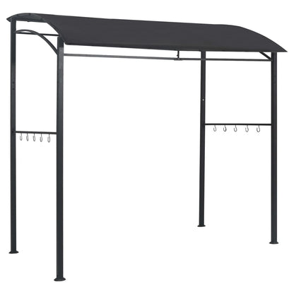 Barbecue Paviljoen 215X150X220 Cm Staal Antraciet Beige En Goud