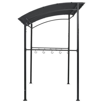Barbecue Paviljoen 215X150X220 Cm Staal Antraciet Beige En Goud