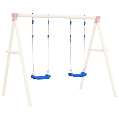 Schommelzitjes 2 St Met Touwen 37X15 Cm Polyetheen Blauw
