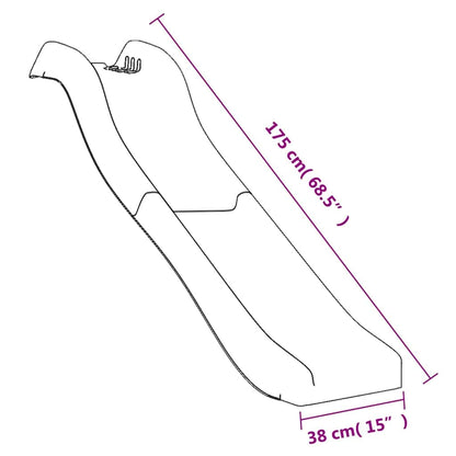 Glijbaan 175X38X23 Cm Polypropeen Blauw