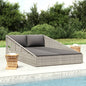 Tuinbed 110X200 Cm Poly Rattan Grijs