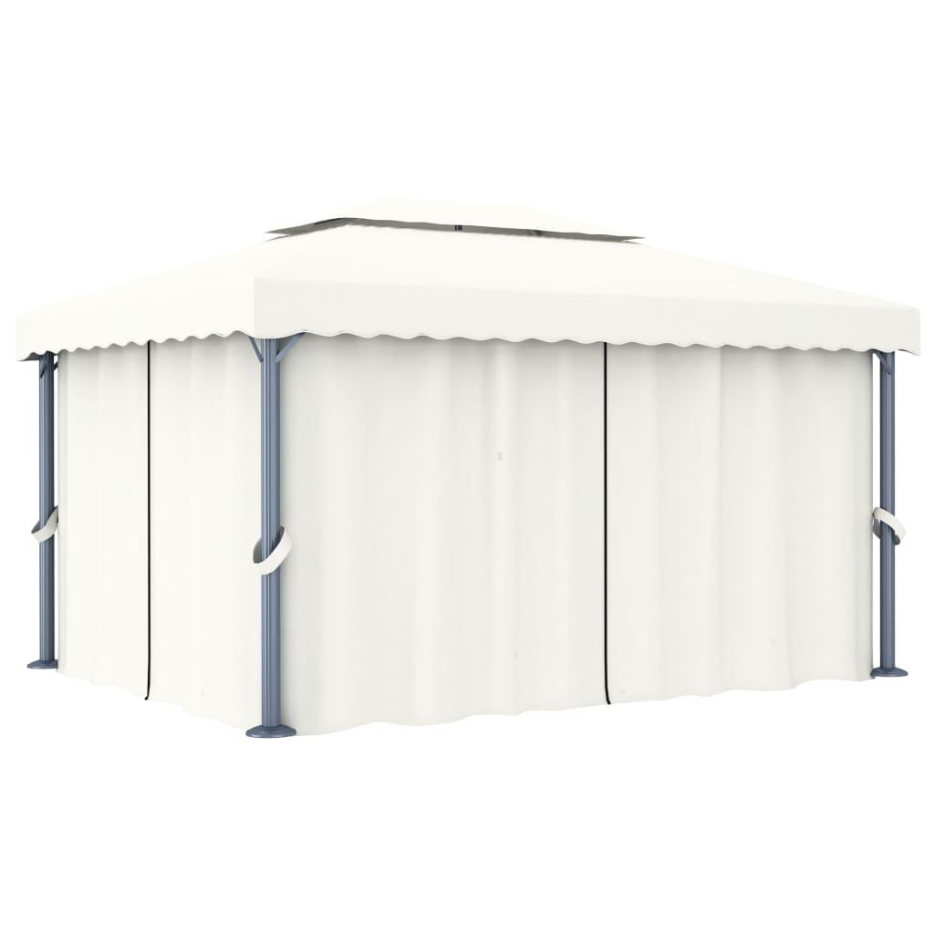 Prieel Met Gordijn Aluminium