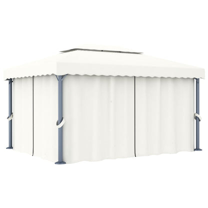 Prieel Met Gordijn Aluminium