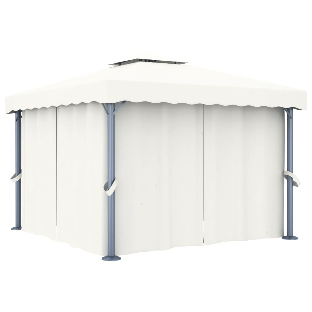 Prieel Met Gordijn Aluminium