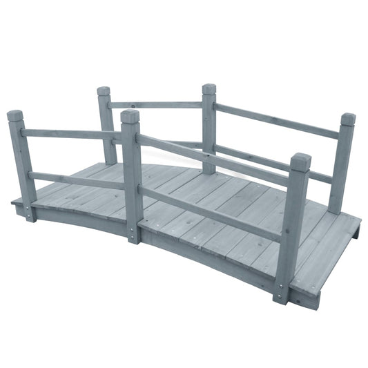 Tuinbrug 140X60X56 Cm Massief Vurenhout