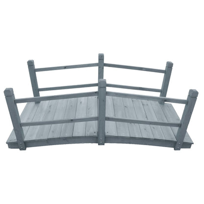 Tuinbrug 140X60X56 Cm Massief Vurenhout