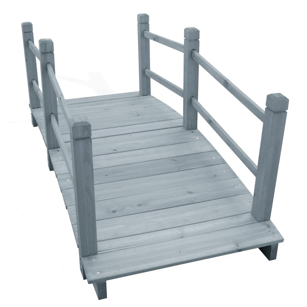 Tuinbrug 140X60X56 Cm Massief Vurenhout