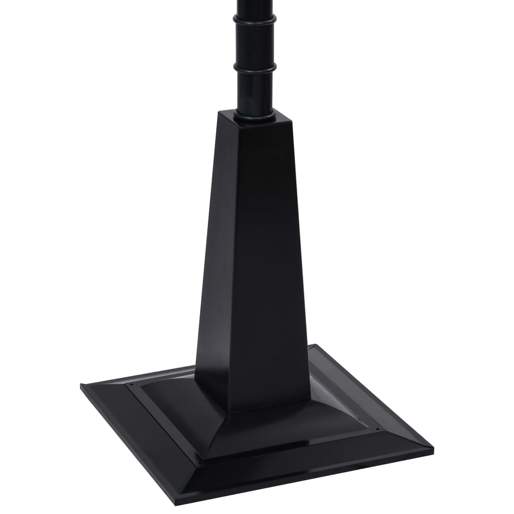 Straatlantaarn Met Kerstman 81X40X Pvc Zwart En Rood