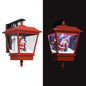 Kerstwandlamp Met Led-Lampjes En Kerstman 40X27X45 Cm Rood Zwart En Rood