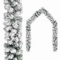 Kerstslinger Met Sneeuw Pvc Groen