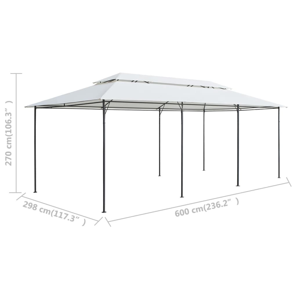 Prieel 180G/M² 600X298X270 Cm Wit Blauw
