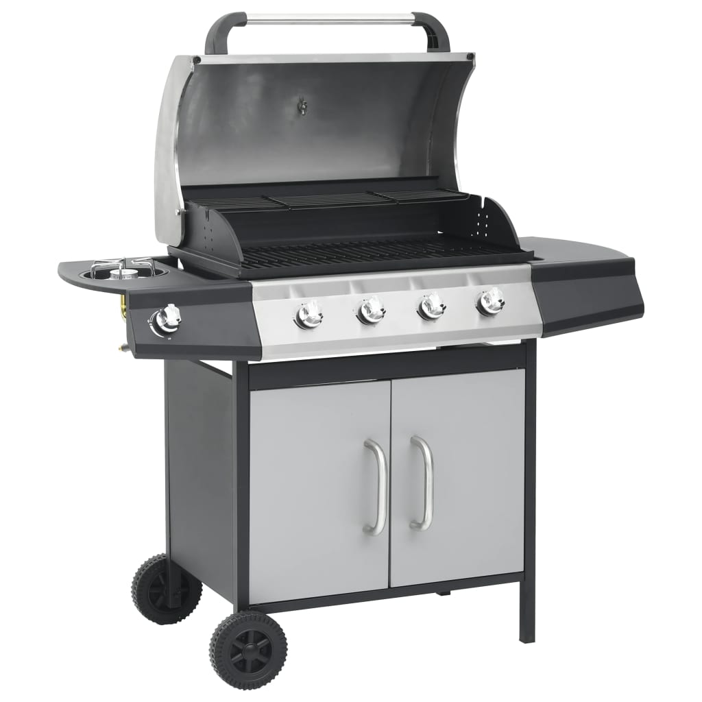Gasbarbecue 4+1 Kookzone Roestvrij Staal Kleurig
