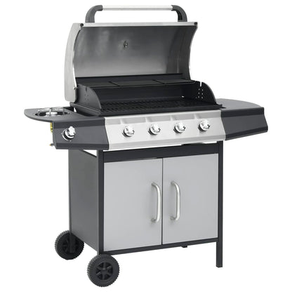 Gasbarbecue 4+1 Kookzone Roestvrij Staal Kleurig