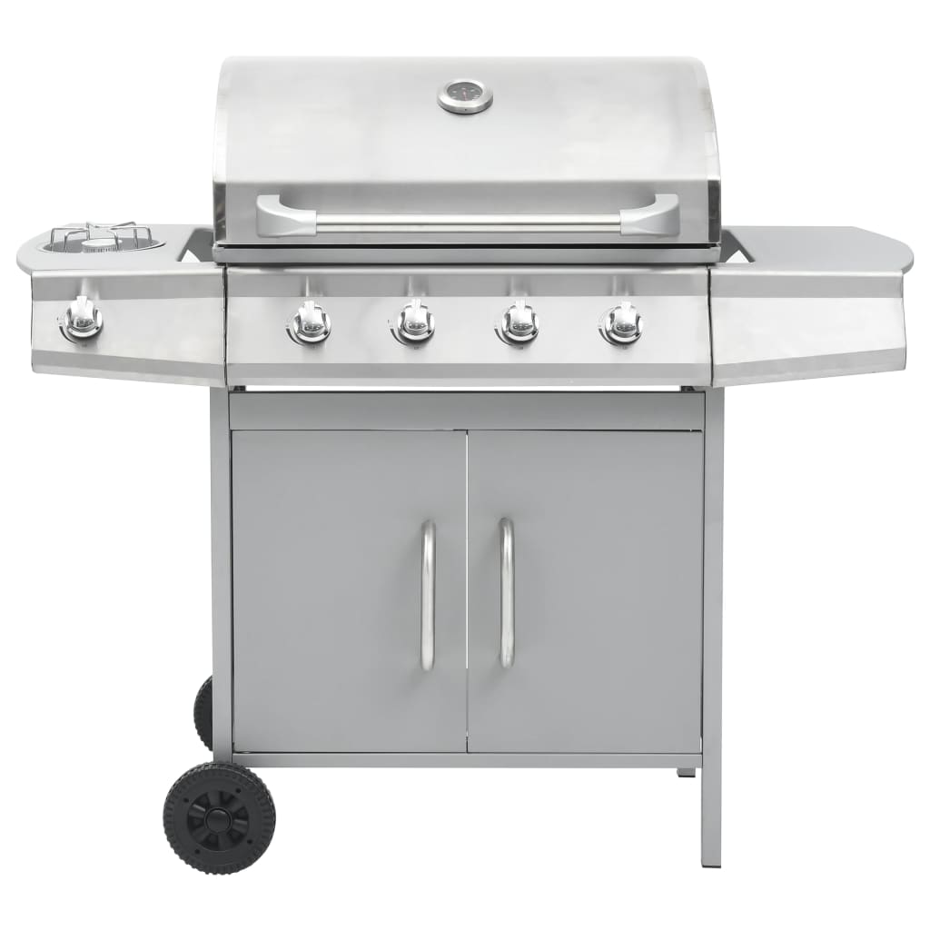 Gasbarbecue 4+1 Kookzone Roestvrij Staal Kleurig
