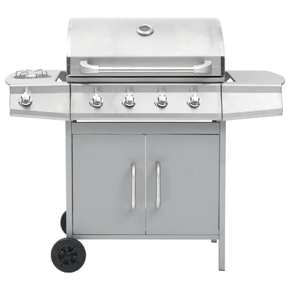 Gasbarbecue 4+1 Kookzone Roestvrij Staal Kleurig